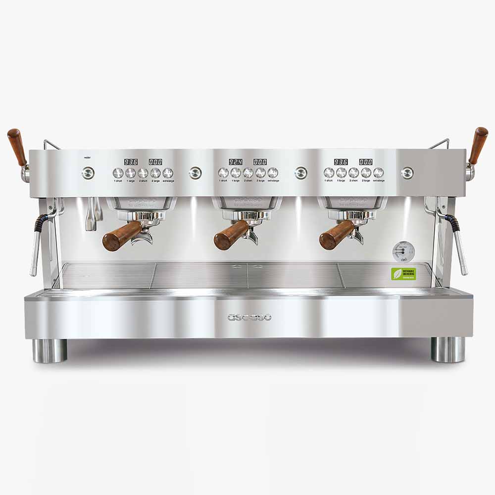 Professional Coffee Machine ASCASO Barista T Plus Inox 3GR