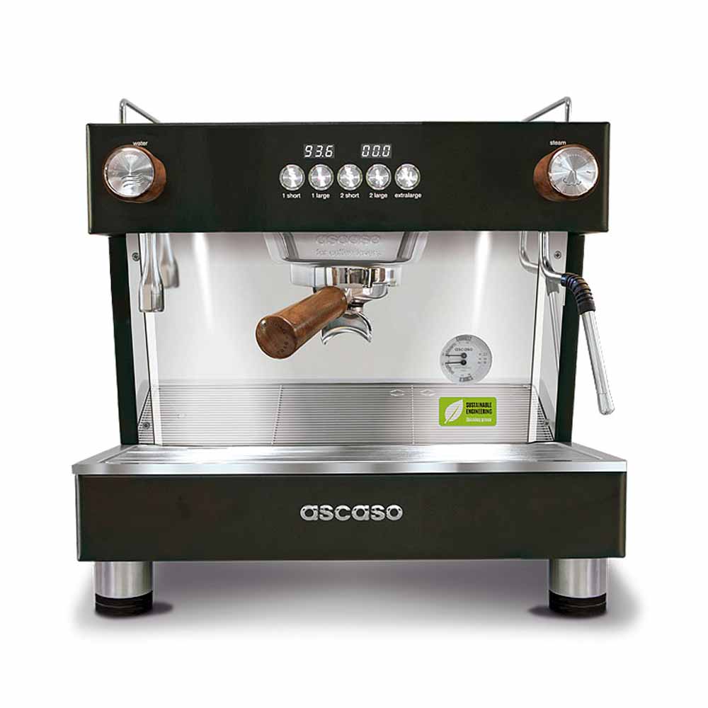 ASCASO Barista T One Black&Wood 1GR. Professional coffee maker
