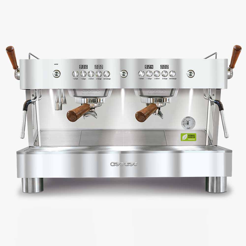 Professional coffee machine ASCASO Barista T Plus Inox 2GR