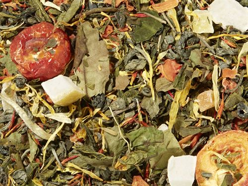 Autumn Walk Green/white tea blend (Orange-Mango Note)