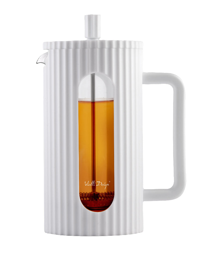 French press Livio 1L white