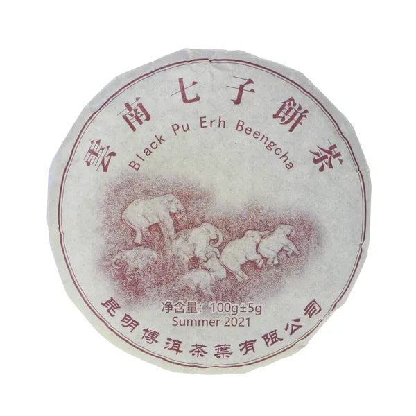 Pu-Erh Black Elephant beeng cha/100g/Shu