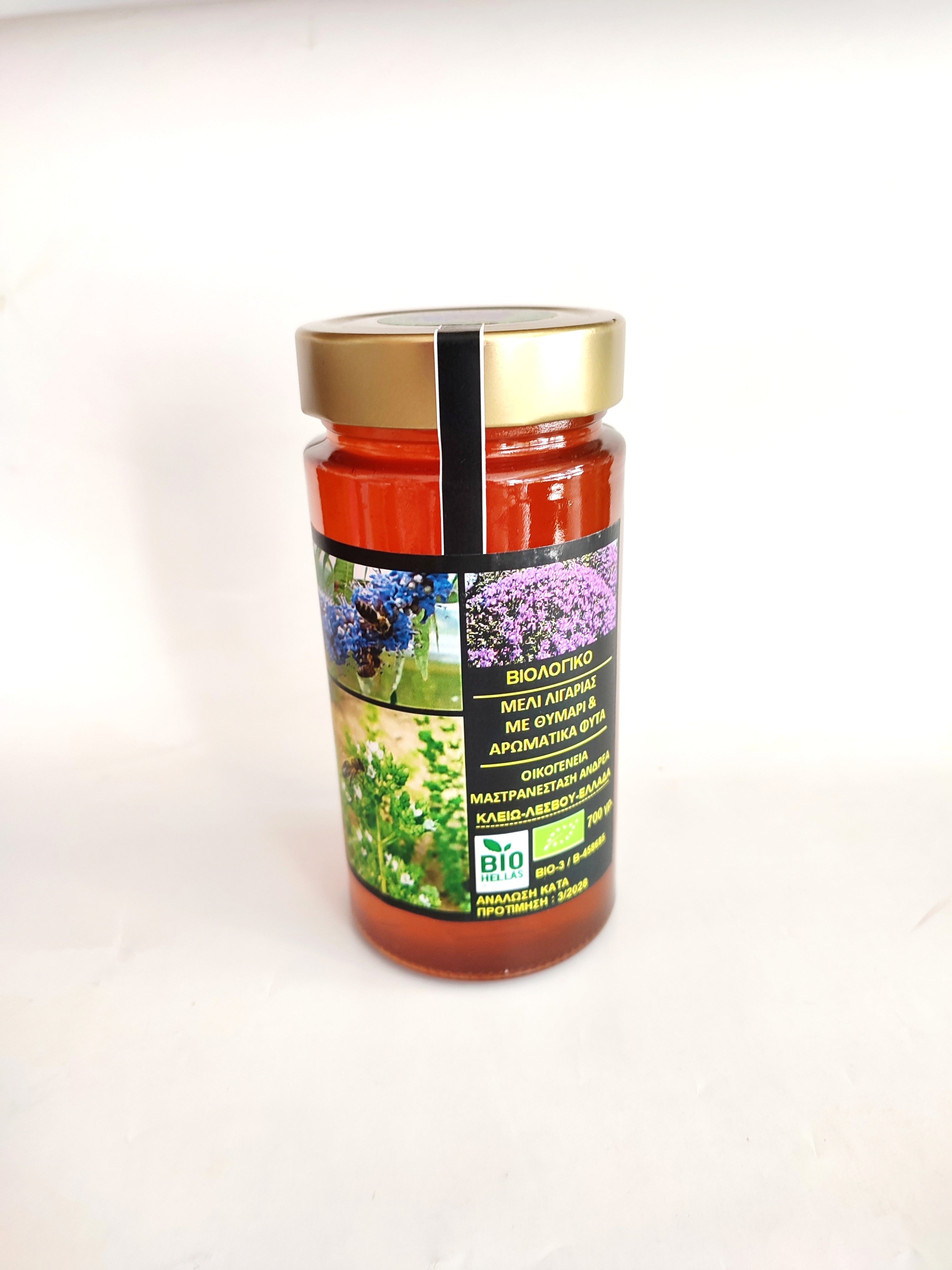 Οrganic honey with thyme and aromatic herbs 500gr